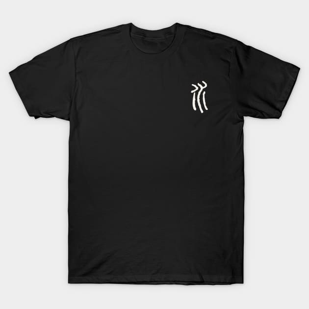 Water (Chinese Seal Script Character) T-Shirt by Nikokosmos